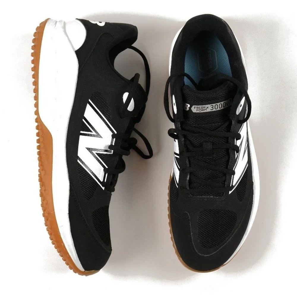 New Balance Turf Shoes Fresh Foam 3000v7 Black White Gum 12.5 Mens NWOT
